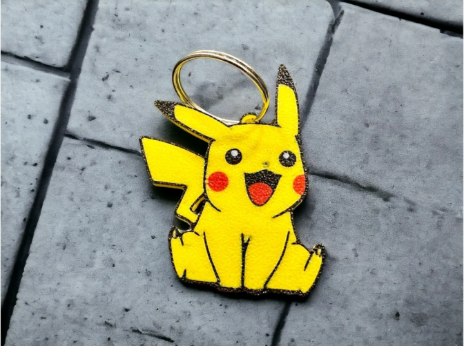 Cute Pikachu Keychain | 3D Printed Pokémon Bag & Key Accessory