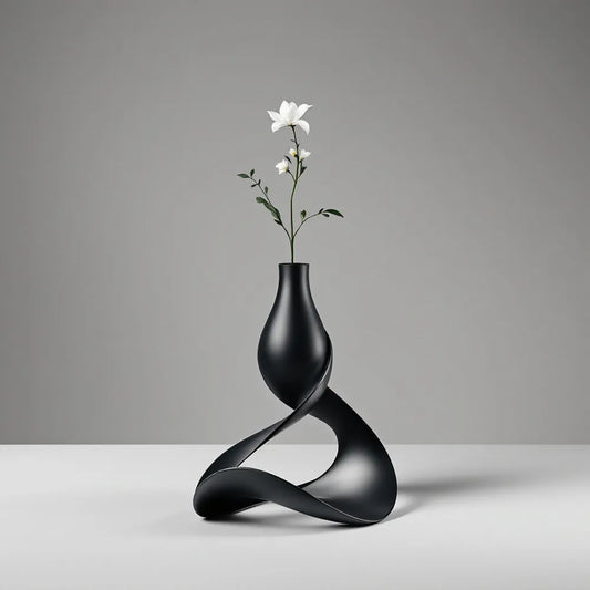 The Serpentine Vase | Sculptural 3D Printed Bud Vase for Modern Decor