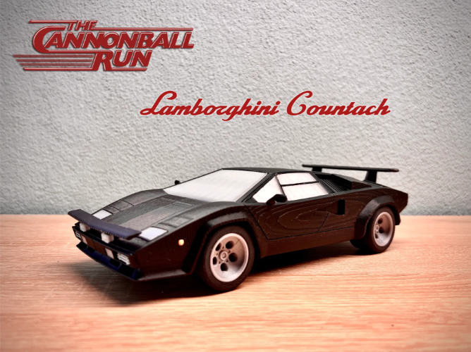Lamborghini Countach "Cannonball Run" - 3D Printed Movie Car Replica