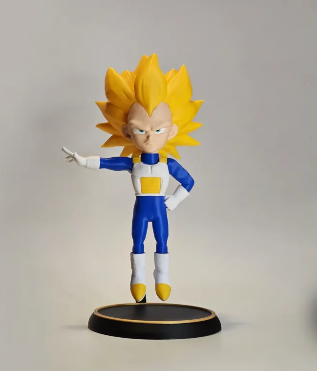Super Saiyan Vegeta Figure | 3D Printed Floating Dragon Ball Z Statue