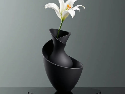 The Sculptural Twist Vase | 3D Printed Modern Art Decor