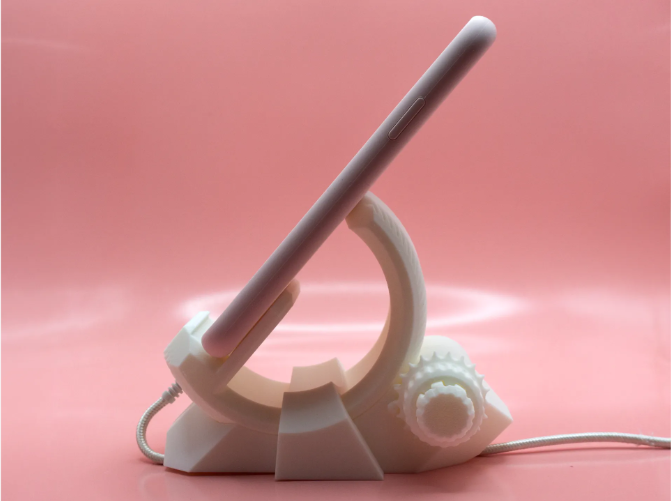 Adjustable Phone Stand with Turn & Slide Lock | 3D Printed Desk Holder