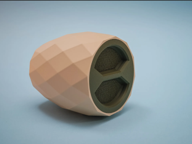 The Pistachio Cup | 3D Printed Snack Bowl with Hidden Shell Holder