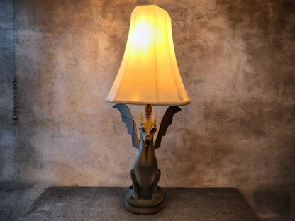 Gothic Gargoyle Table Lamp | 3D Printed Dragon Light for Fantasy Decor