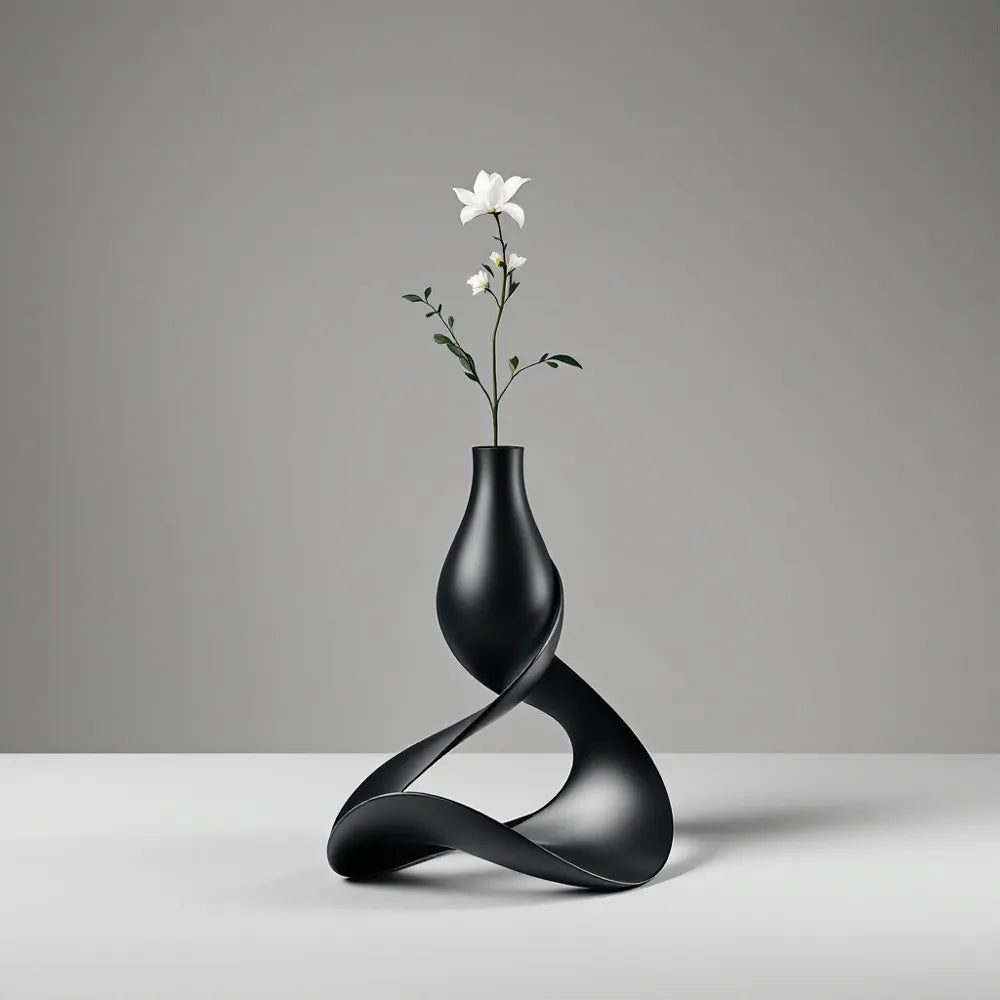 The Serpentine Vase | Sculptural 3D Printed Bud Vase for Modern Decor