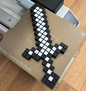 3D Printed Pixel Sword | Minecraft-Inspired Gamer Gift & Decor