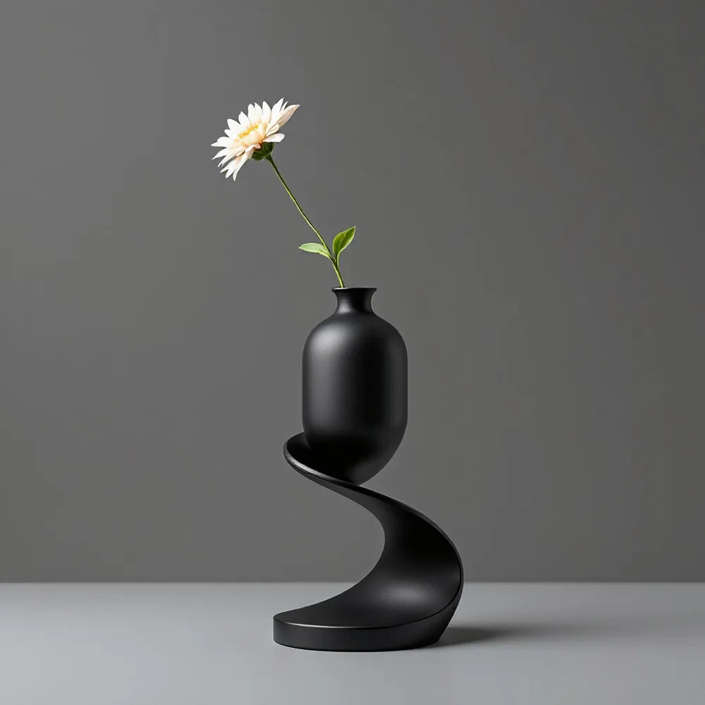 The Balance Vase | Sculptural 3D Printed Single Stem Bud Vase