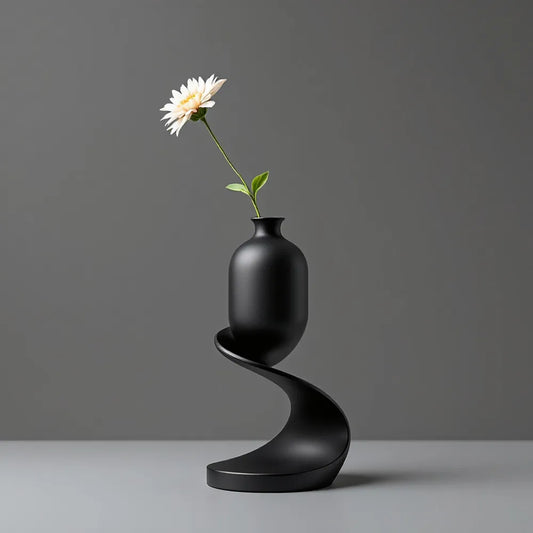 The Balance Vase | Sculptural 3D Printed Single Stem Bud Vase