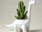 Geometric Brontosaurus Planter | 3D Printed Low-Poly Succulent Pot