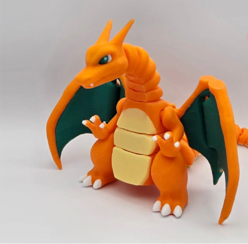 Articulated Charizard Figure | Large 3D Printed Pokémon Collectible