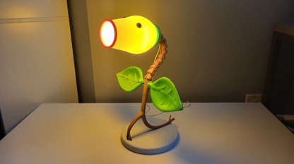 Plants vs Zombies Peashooter Lamp | Poseable 3D Printed Gamer Desk Light