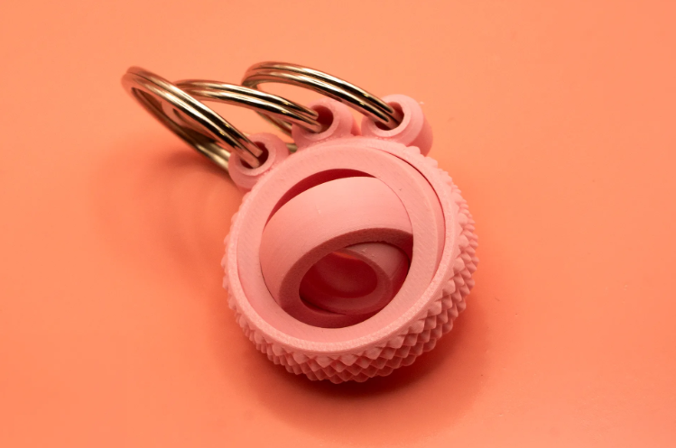 Gyroscopic Fidget Keychain | 3D Printed Sensory Toy & Key Organizer