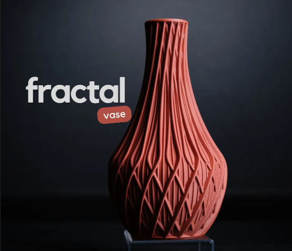 The Fractal Vase | 3D Printed Sculptural Art for Modern Decor