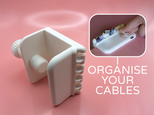 Desk Cable Organizer Clamp | 3D Printed Holder for a Tidy Workspace