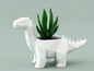 Geometric Stegosaurus Planter | 3D Printed Low-Poly Dinosaur Pot