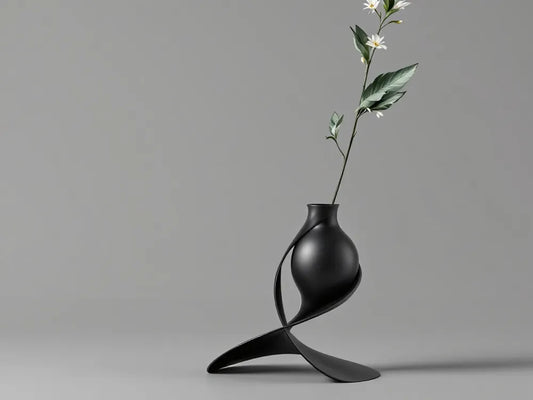 The Embrace Vase | 3D Printed Sculptural Twist Vase for Modern Decor