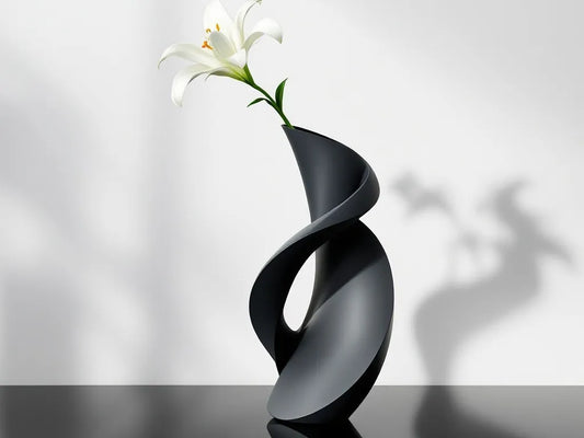 Abstract Twist Vase | 3D Printed Sculptural Art for Modern Decor