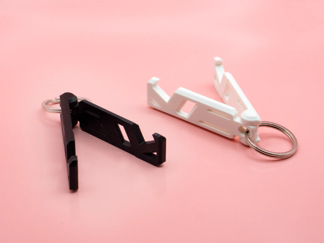 Portable Keychain Phone Stand (V2) | Foldable & Ultra-Lightweight