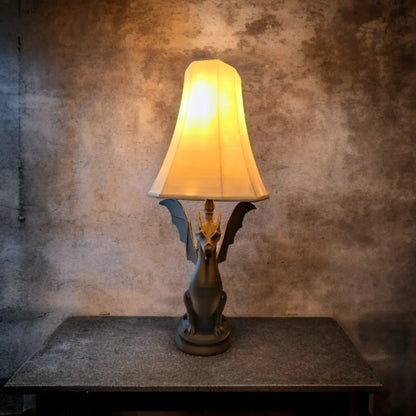 Gothic Gargoyle Table Lamp | 3D Printed Dragon Light for Fantasy Decor