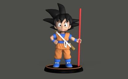 Kid Goku Figure | 3D Printed Dragon Ball Collectible Statue