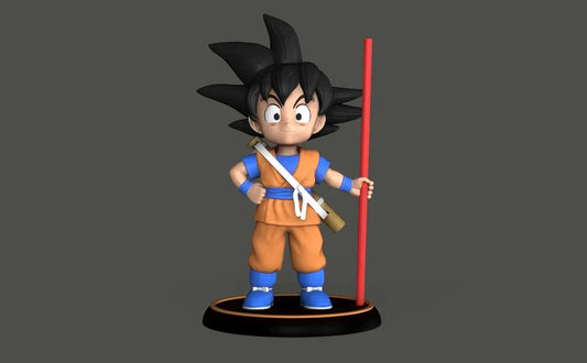 Kid Goku Figure | 3D Printed Dragon Ball Collectible Statue