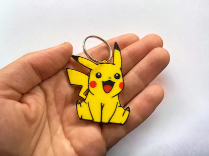 Cute Pikachu Keychain | 3D Printed Pokémon Bag & Key Accessory