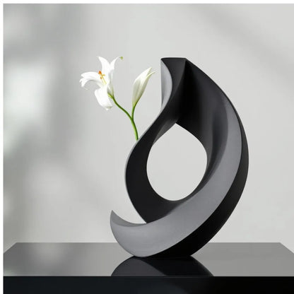 Abstract Loop Vase | 3D Printed Sculptural Art Decor