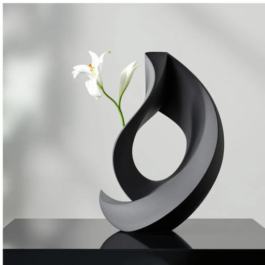 Abstract Loop Vase | 3D Printed Sculptural Art Decor