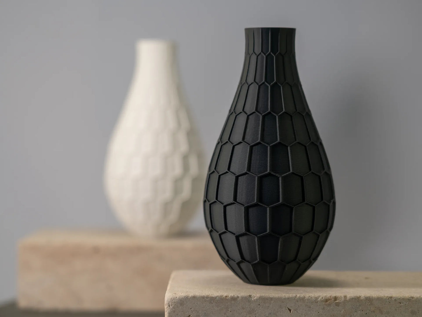 The Hexagon Vase | Modern 3D Printed Geometric Decor