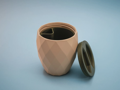 The Pistachio Cup | 3D Printed Snack Bowl with Hidden Shell Holder