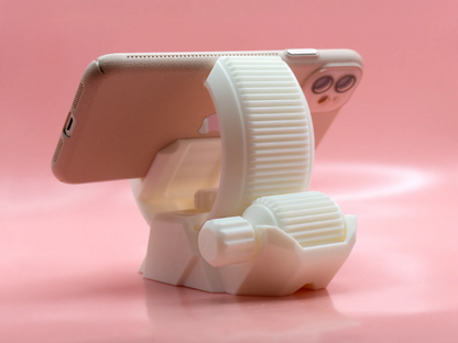 Mechanical Phone Stand V2 | 3D Printed with Precision Gear Lock