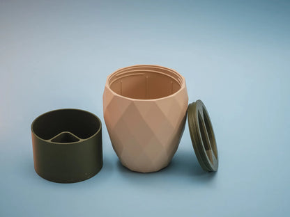 The Pistachio Cup | 3D Printed Snack Bowl with Hidden Shell Holder
