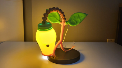 Plants vs Zombies Peashooter Lamp | Poseable 3D Printed Gamer Desk Light