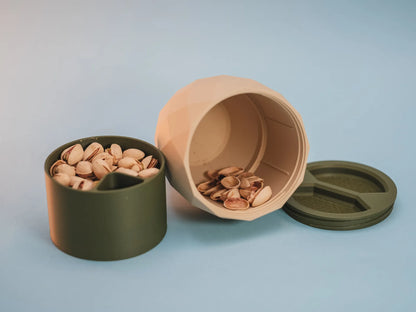 The Pistachio Cup | 3D Printed Snack Bowl with Hidden Shell Holder